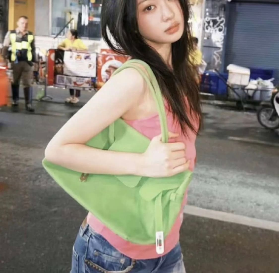 (바로배송) 키키 젤리 버킨백 민트 새상품💚 상품이미지1