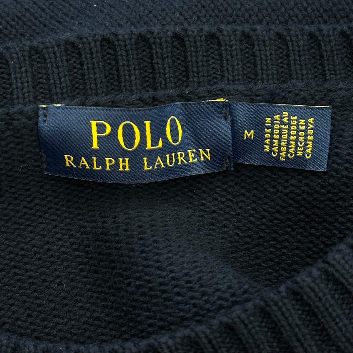 M 폴로랄프로렌 코튼 네이비 니트 상품이미지4