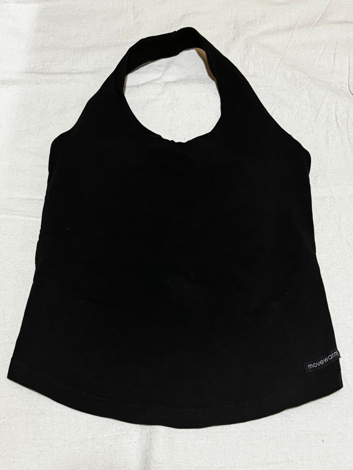 무브웜 홀터넥 탑 블랙/크림 각 3만원, 같이55000원 상품이미지6