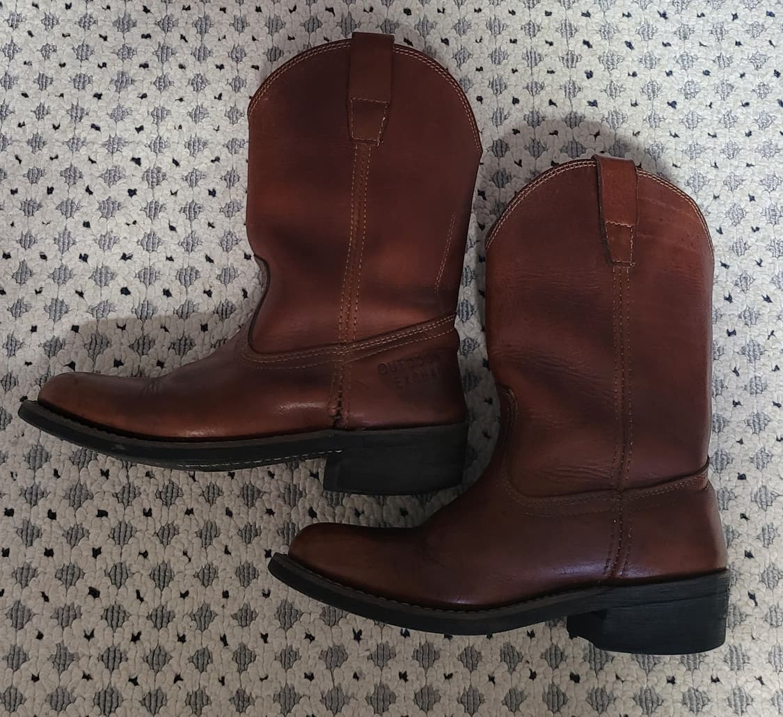 통가죽 여성 웨스턴 부츠 225(5.5) 상품이미지1