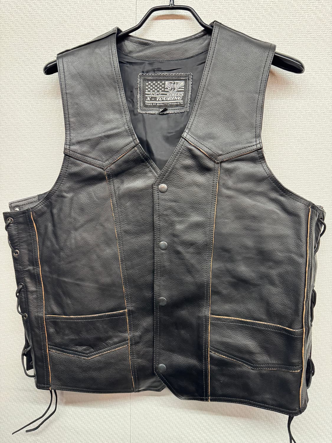 X-tourin USA 소가죽 웨스턴 베스트 L~XL 상품이미지2