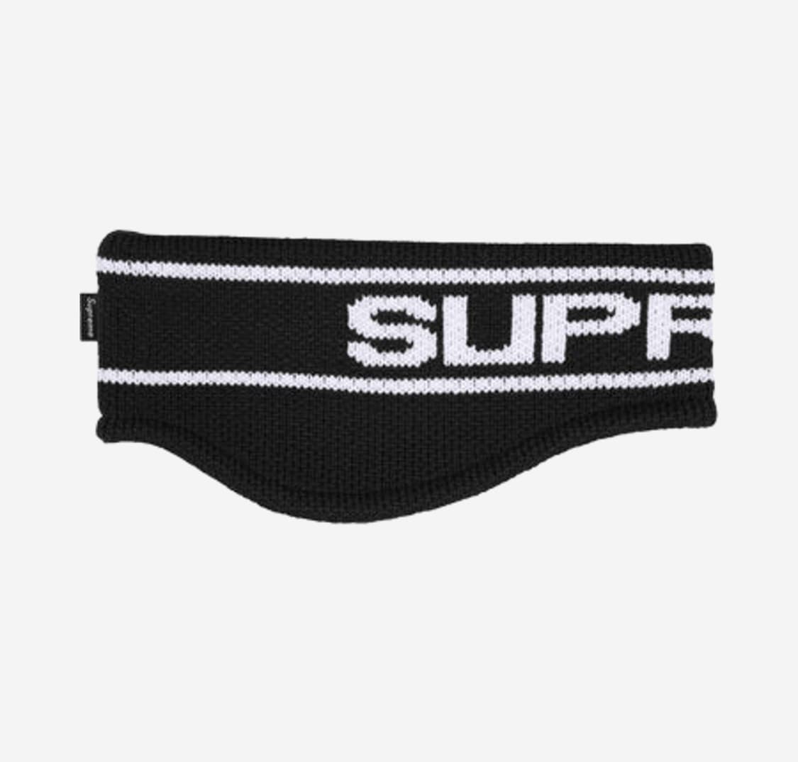 Supreme Contrast Logo Headband Black  상품이미지1