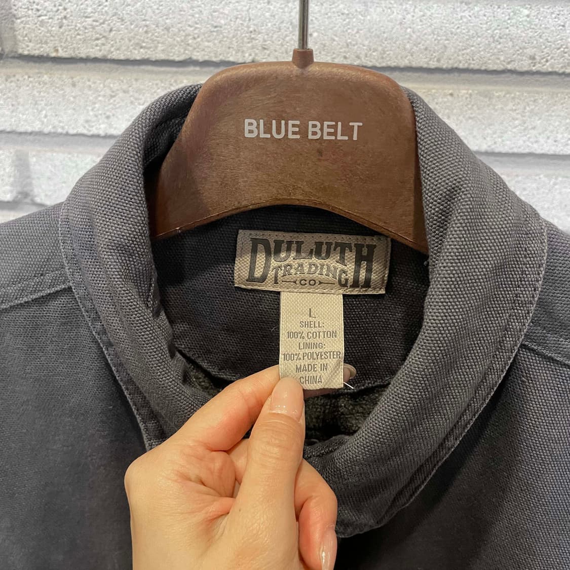 워크 셔츠 자켓 기모안감 투포켓 스냅버튼 디테일 그레이 상품이미지6