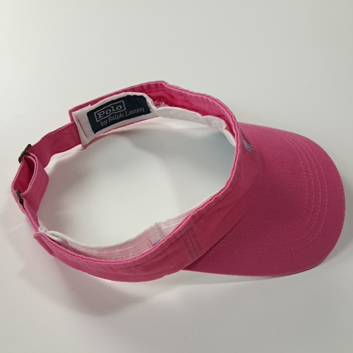 CK421 L 폴로 90s 포니자수 배색 핑크 썬바이저 썬캡 모자 상품이미지4