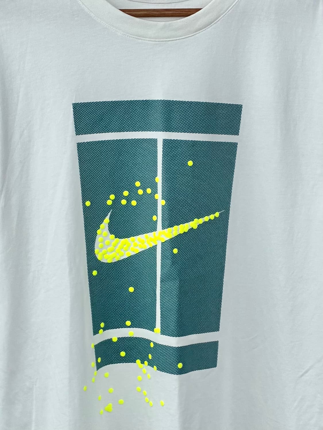 XXL) 나이키 테니스 코트 반팔 티셔츠 화이트 상품이미지3