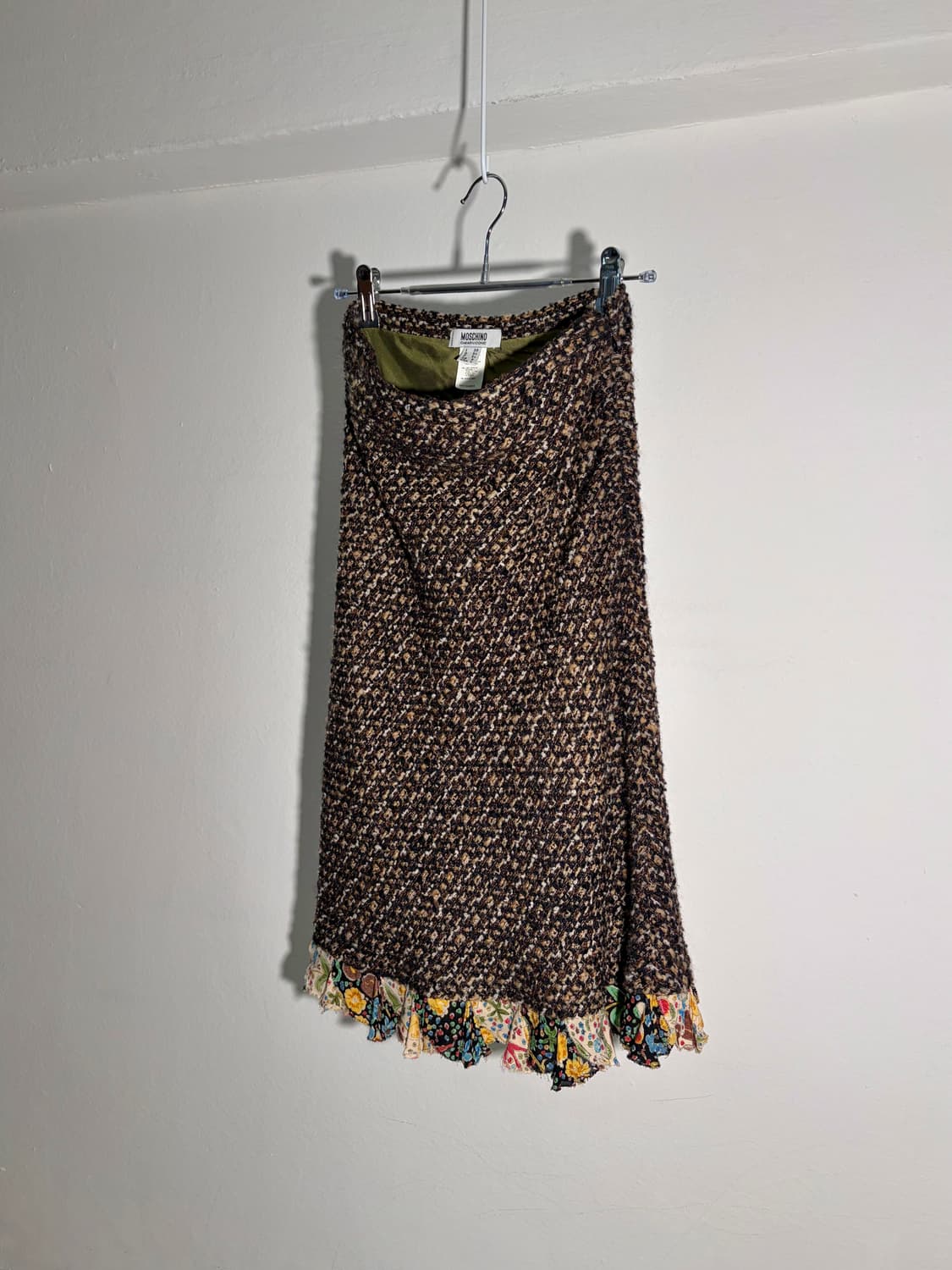 모스키노 퀼팅 & 트위드 스커트 상품이미지1