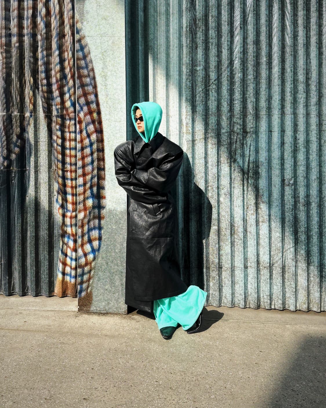 프로젝트지알 project gr 그레일즈  에코 레더 샘플 코트 상품이미지3