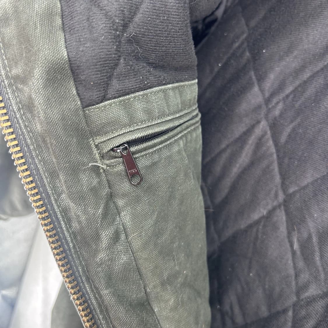 칼하트 J130 캔버스 자켓 모스 그린 상품이미지8