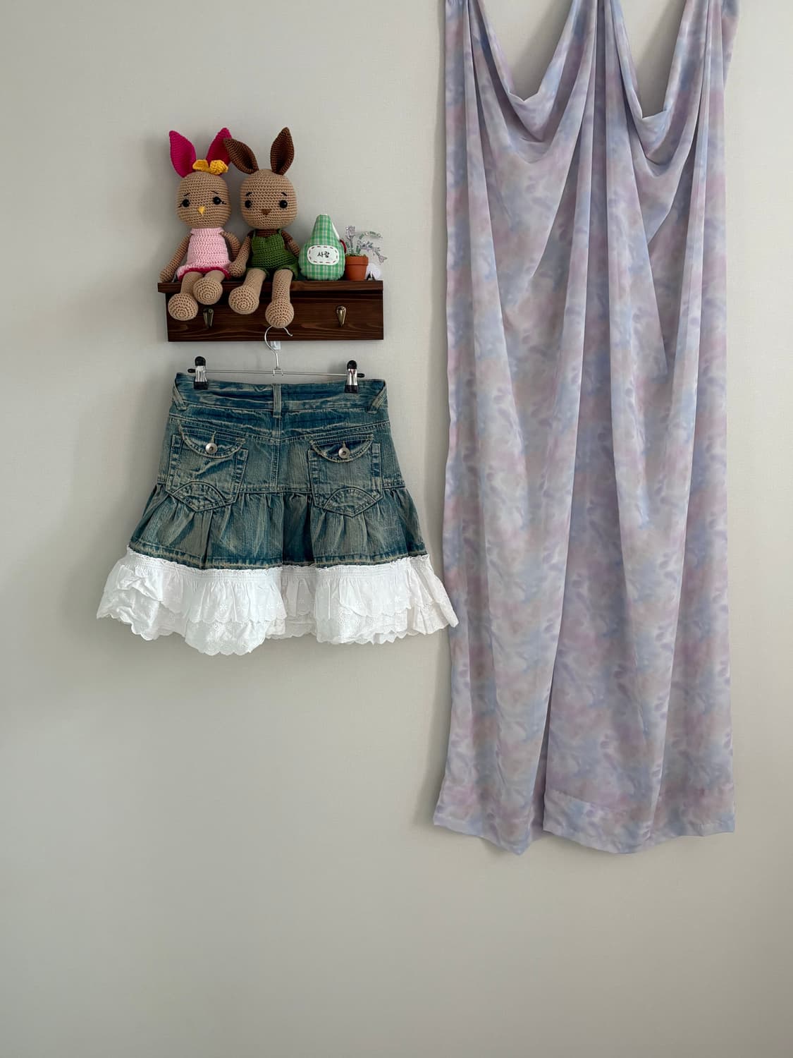 프릴 데님 스커트 상품이미지2