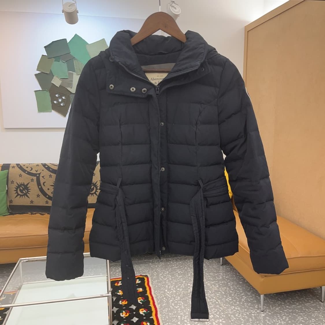 아베크롬비 올드스쿨 빈티지 벨티드 패딩 M C07387 상품이미지3