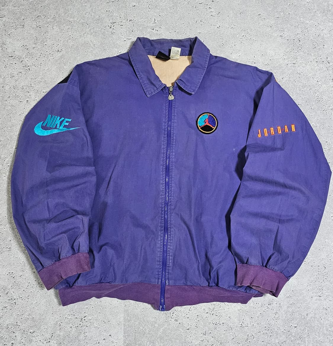 나이키 90s 빅로고 올드스쿨 조던 오버핏 바람막이 카라 자켓 상품이미지4