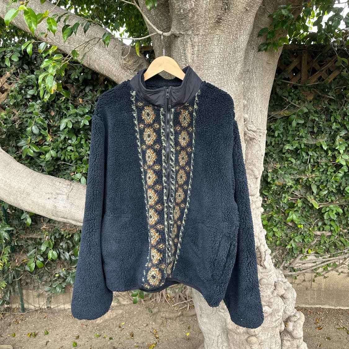 스투시 x 노마 리마 자카드 쉐르파 자켓 블랙 상품이미지1