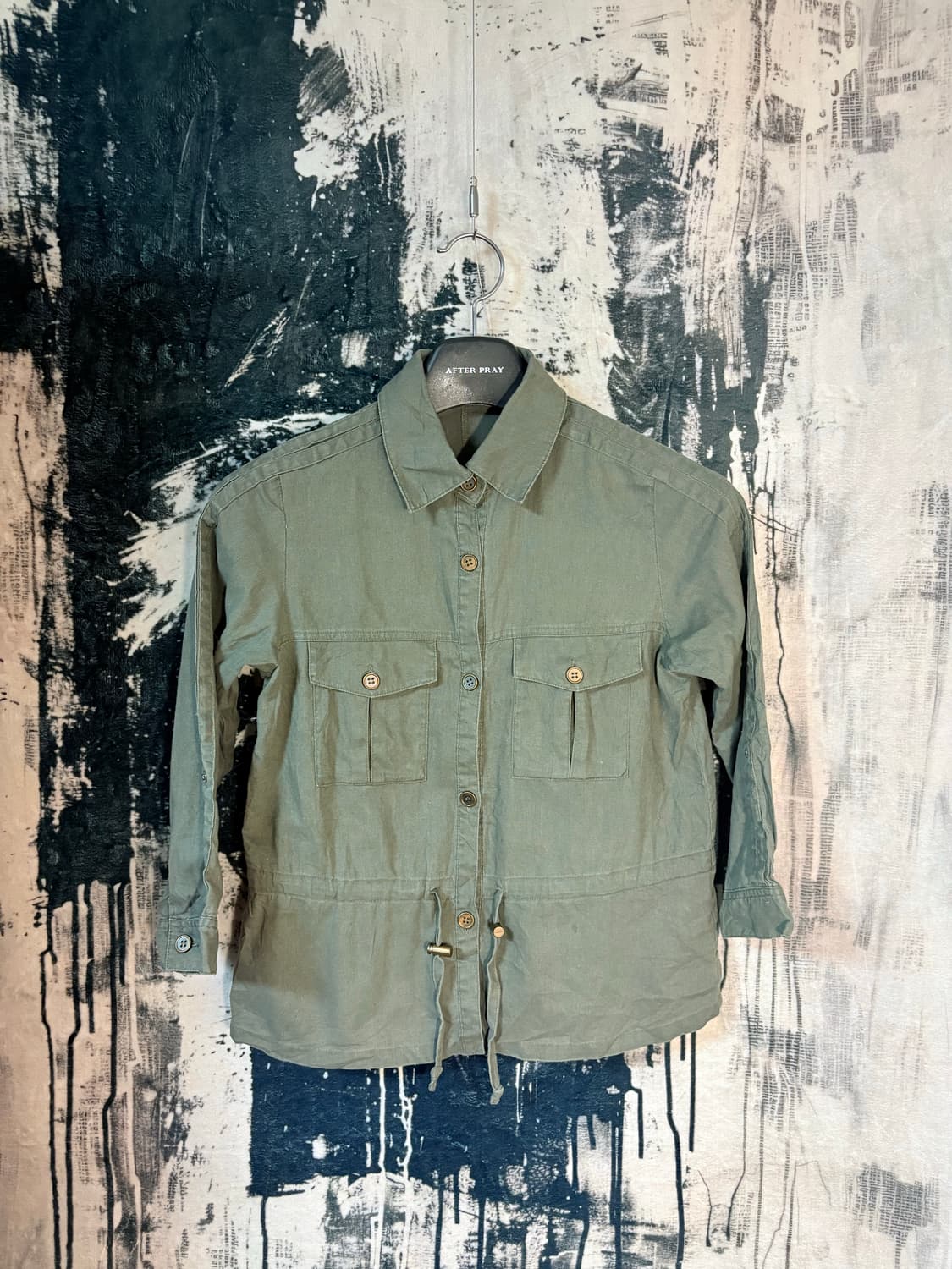 Vintage kaki Field jacket 상품이미지1