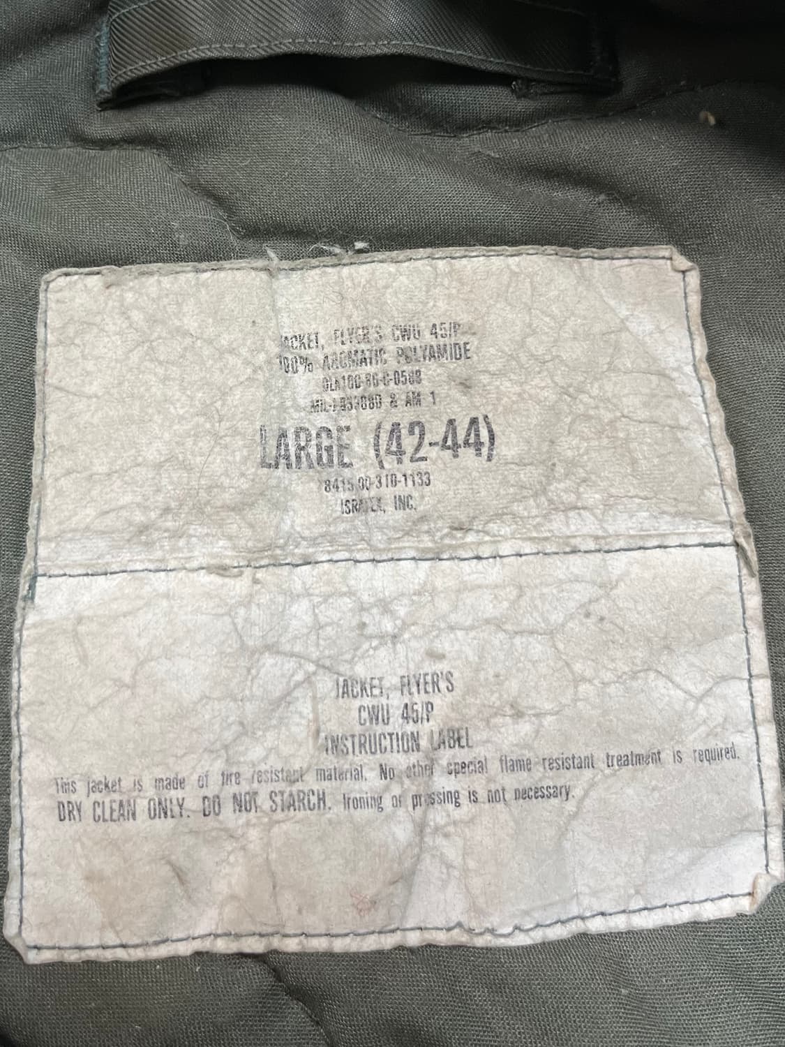 80s CWU-45p OG (L) 상품이미지5