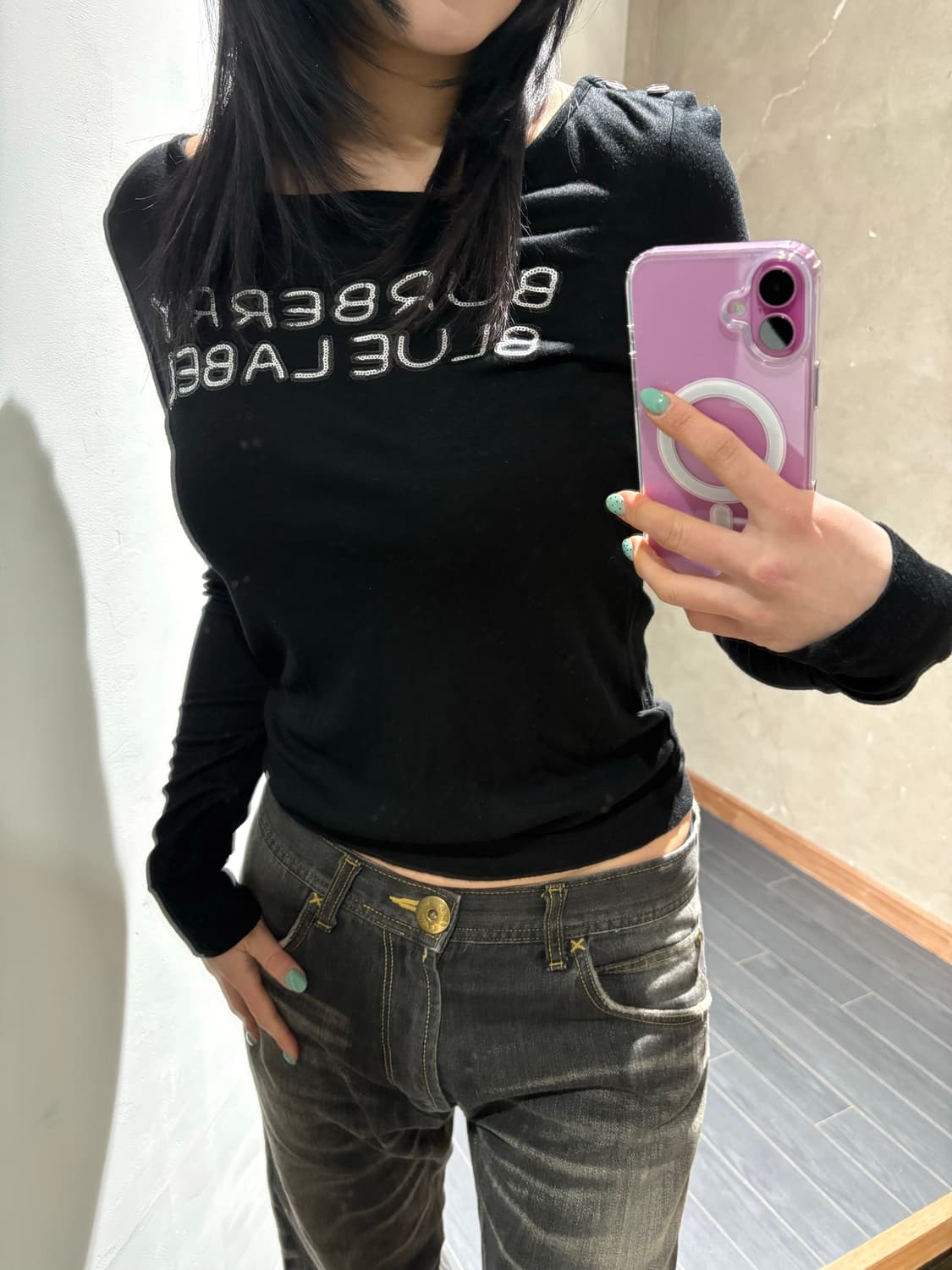 버버리 블루라벨 롱슬리브 상품이미지3