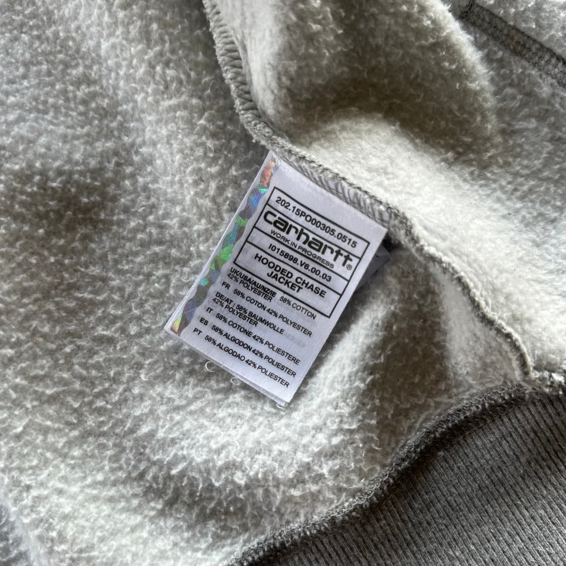 [S]칼하트 WIP 체이스 기모 후드집업 상품이미지9