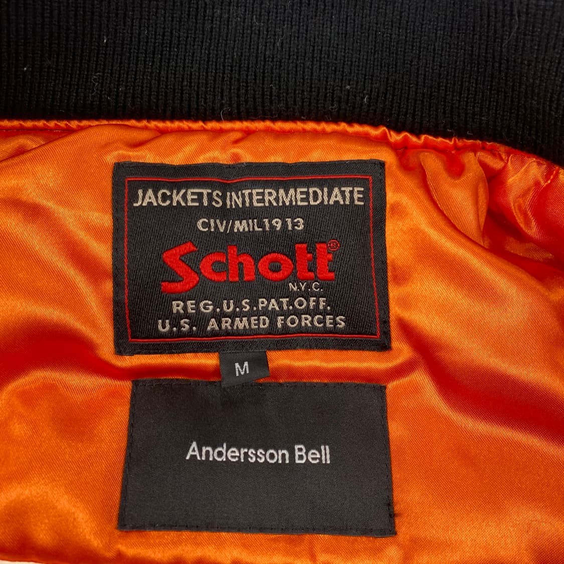 앤더슨벨 X 쇼트 풀 자수 Ma-1 항공 봄버 점퍼 (95) 상품이미지6