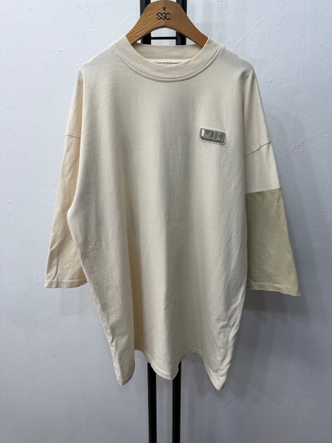 정품) 메종키츠네 남성 오버핏 칠부 티셔츠 M 상품이미지1