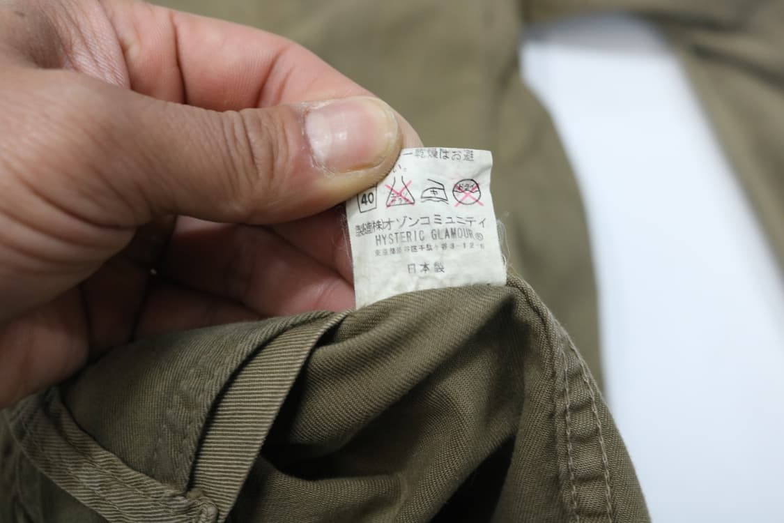 히스테릭 글래머 빈티지 와펜 패치 밀리터리 벨티드 자켓 상품이미지9