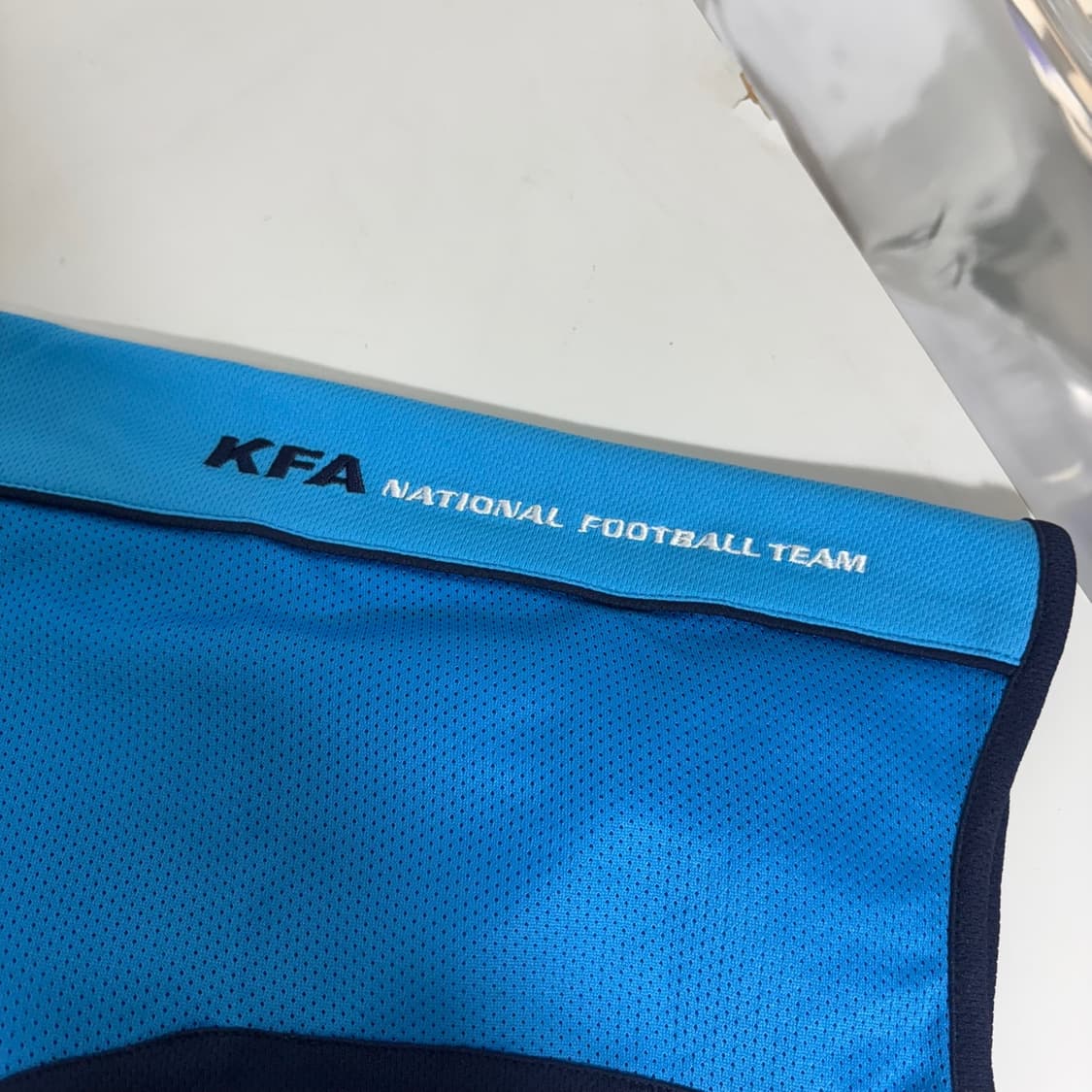 XL 105 KFA 스카이블루 한국국대 트레이닝 축구반팔 상품이미지2