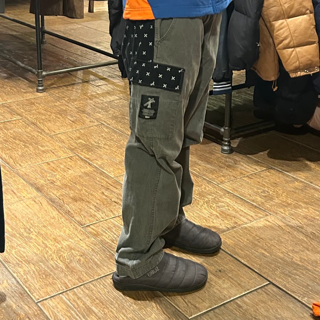 [HI] VTG 패치워크 카고팬츠 카키 상품이미지3