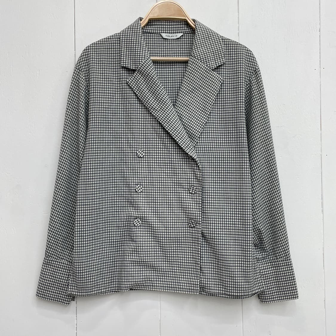 닐바이피(NILBY P) 체크 더블 셔츠 자켓 상품이미지7