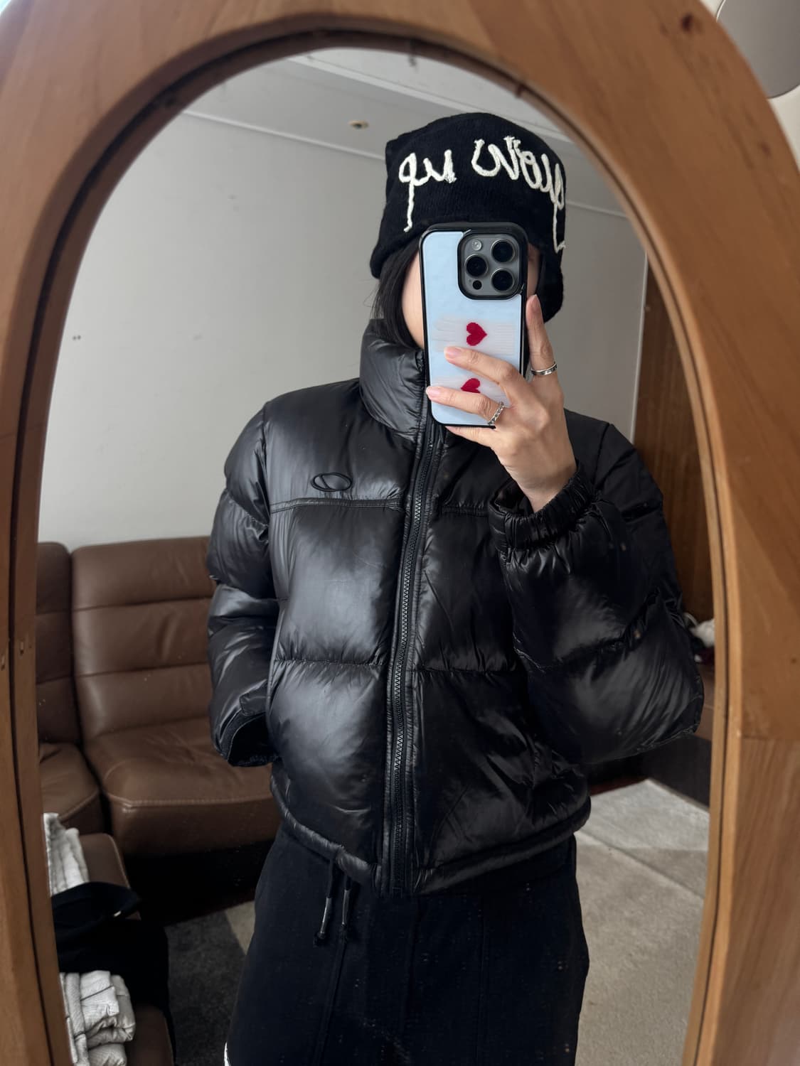 오드스튜디오 크롭패딩 상품이미지3