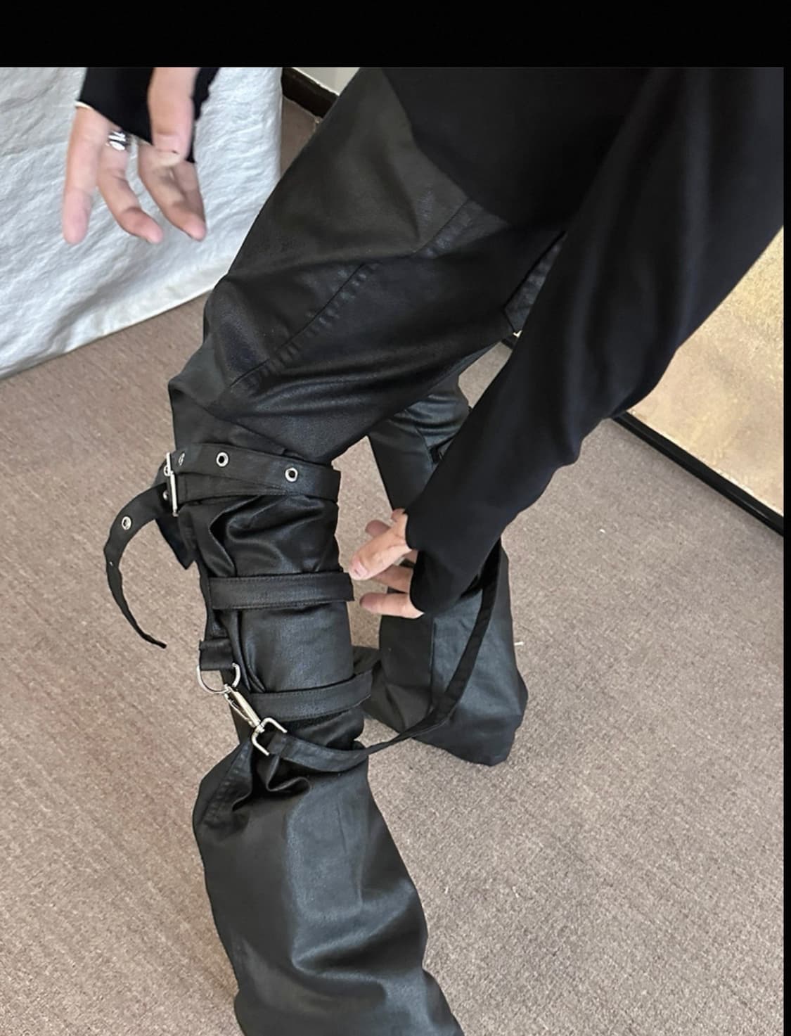 Punk Strap Wax Pants 상품이미지1