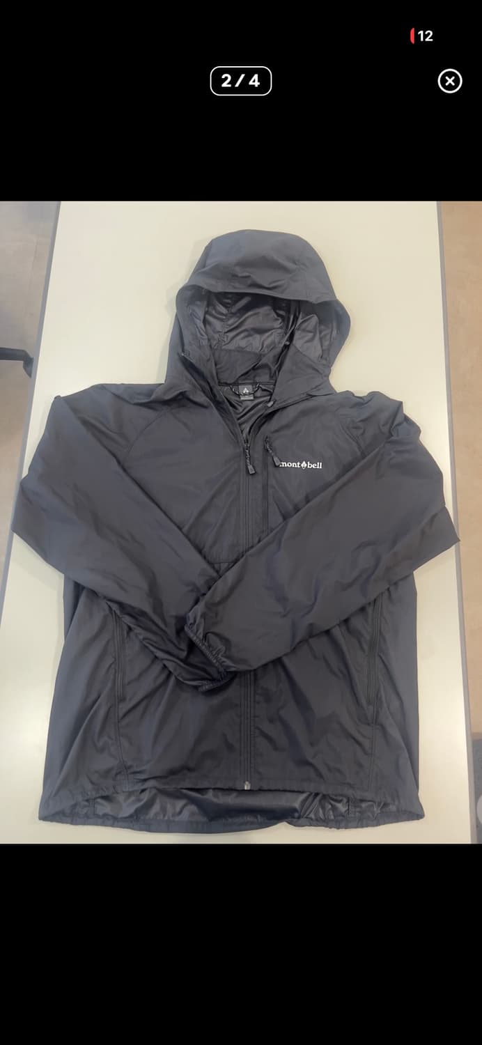 몽벨 바람막이 블랙 L 상품이미지1