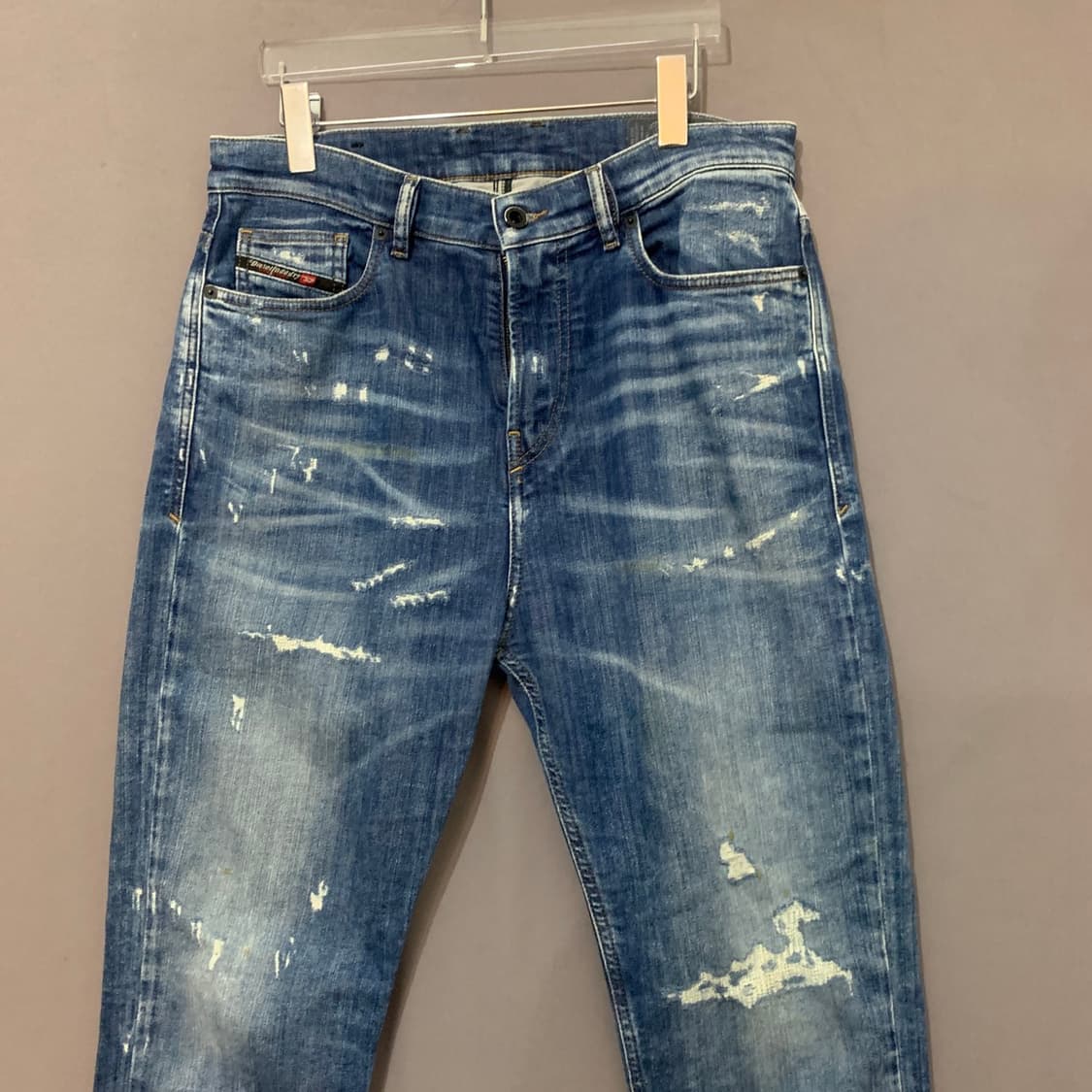 30인치 디젤 D VIDER T 데미지 스판 데님 청바지 상품이미지4