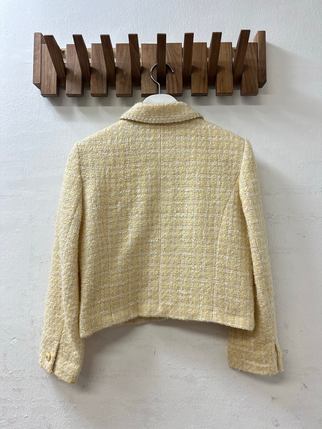 일본빈티지 울 혼방 카라 포인트 빈티지 클래식 트위드 자켓  상품이미지7