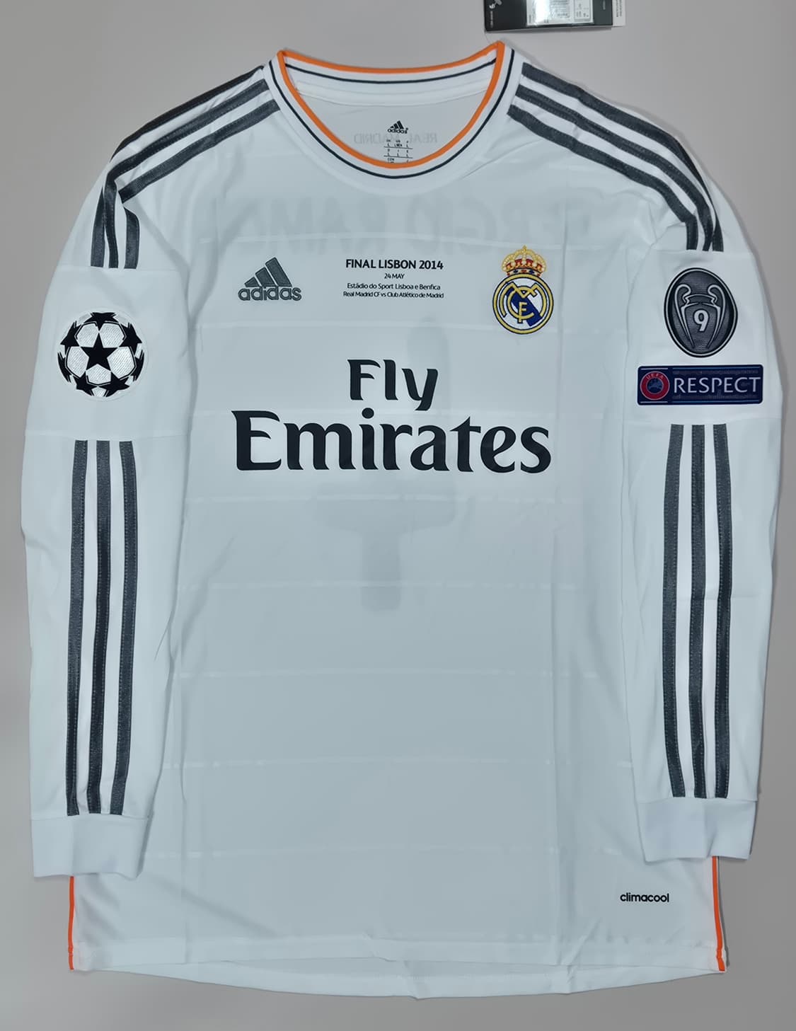 13-14 레알 홈 세르히오 라모스 긴팔유니폼 챔스결승버전 L 상품이미지1