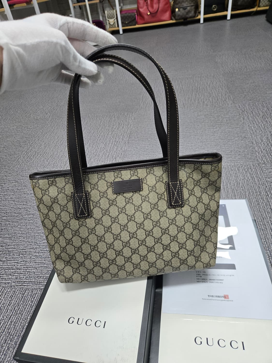 [특가][정품] 구찌 시그니처 토트백 상품이미지1