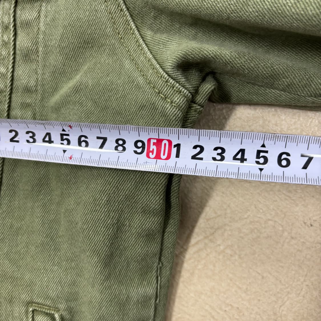 자라 트커러 올리브 데님 자켓 상품이미지5