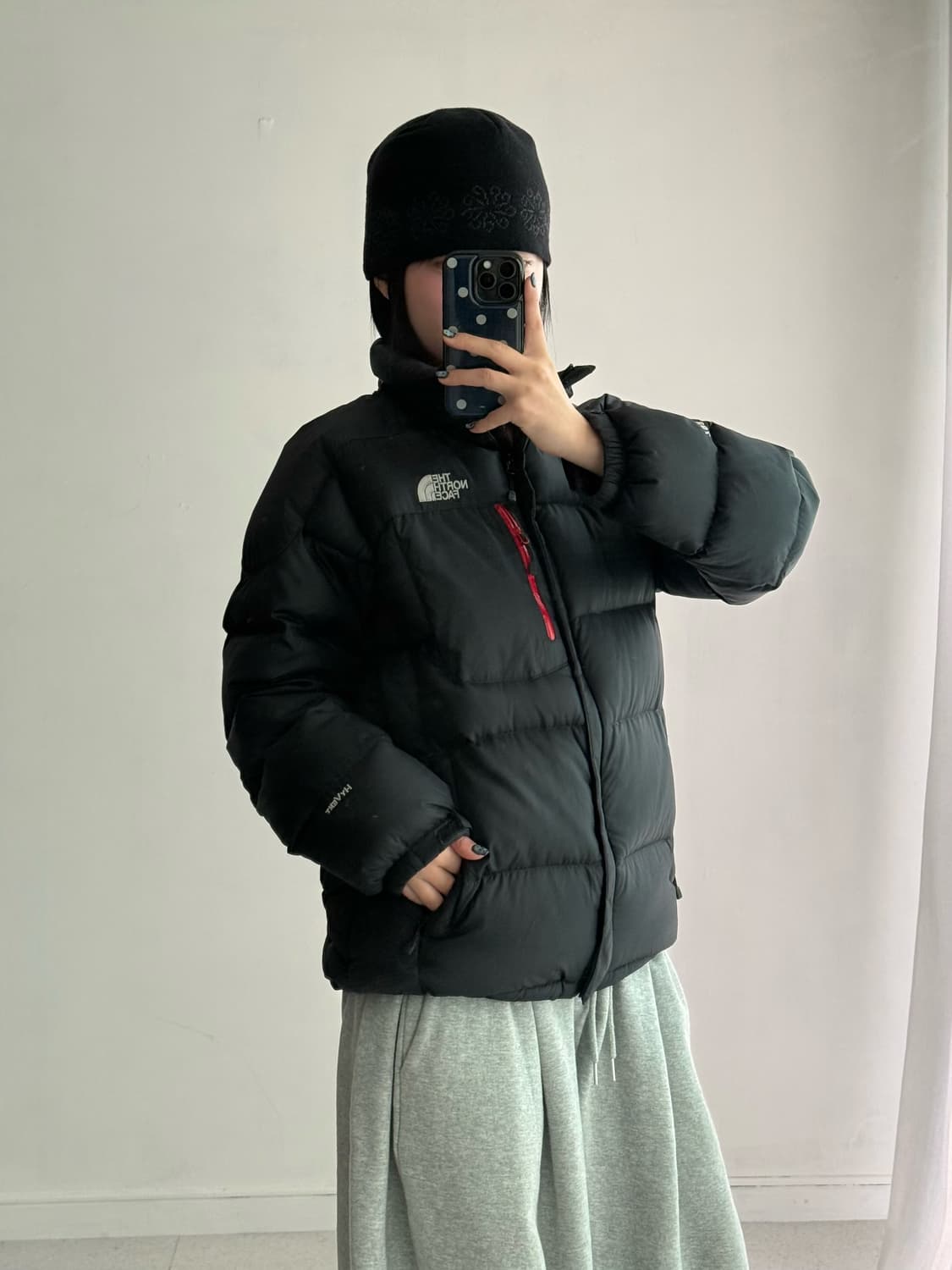 노스페이스 블랙 패딩 상품이미지2