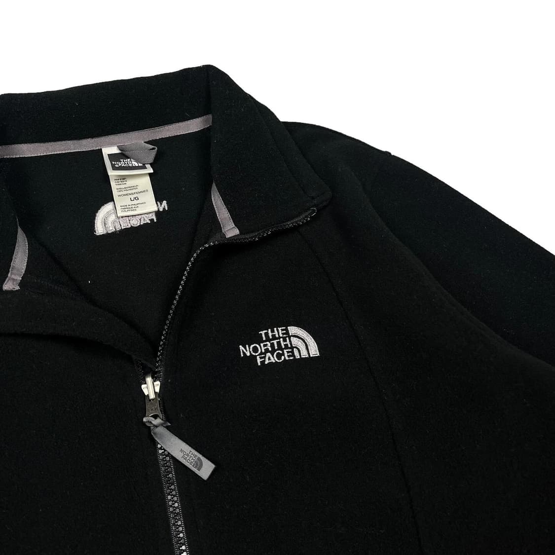 노스페이스 블랙컬러 우먼스 플리스 자켓 상품이미지2