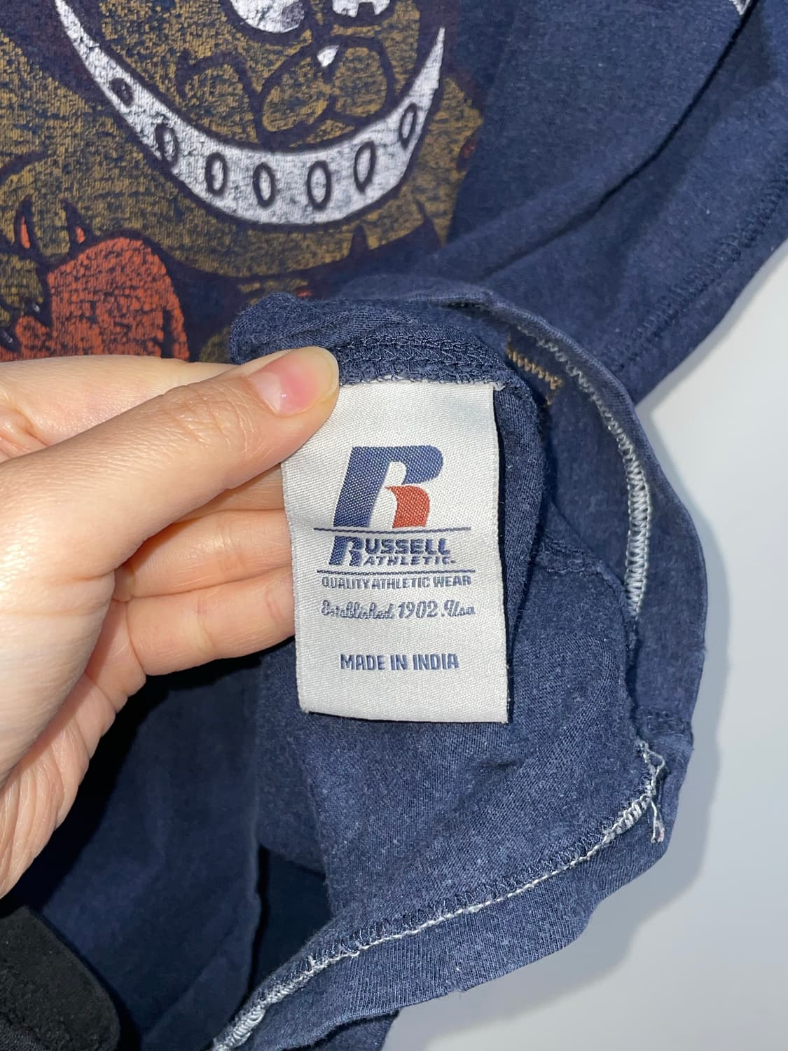 러셀 와일드캣츠 반팔 티셔츠 네이비 상품이미지7