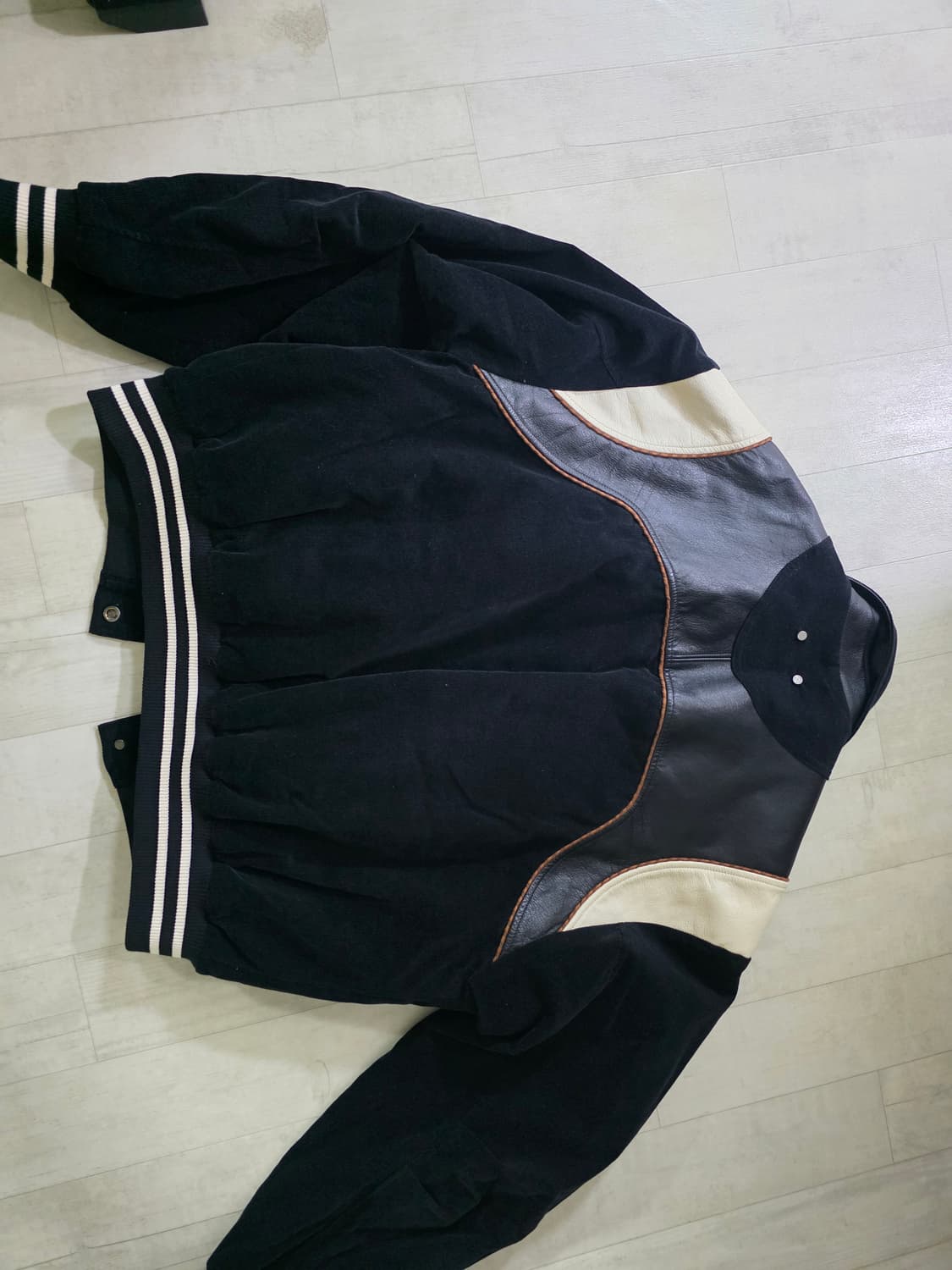 앤더슨벨 레더 코듀로이 바시티 xl 상품이미지5