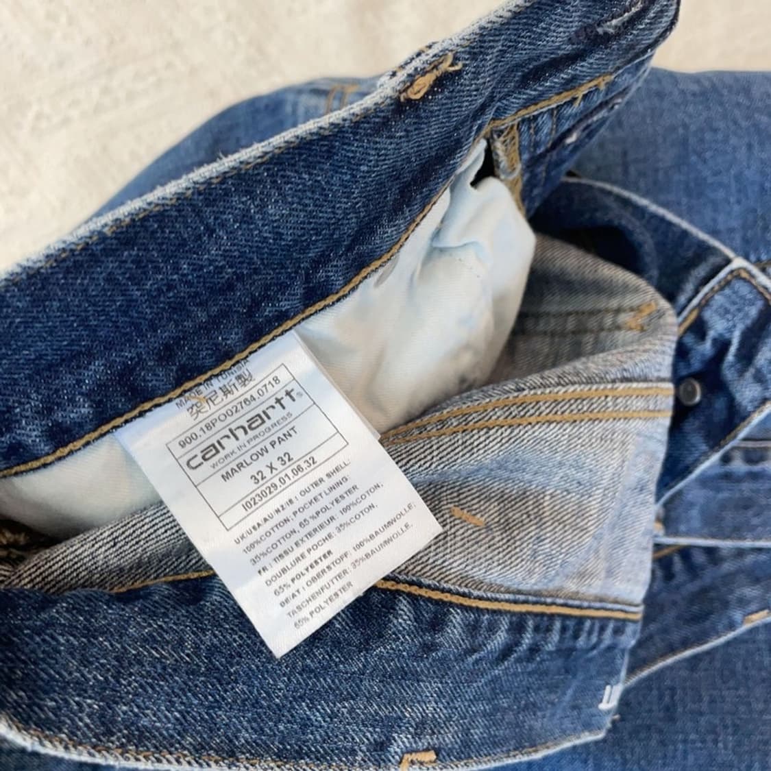[32 X 32] 칼하트 WIP MARLOW 멜로우 데님팬츠 상품이미지6