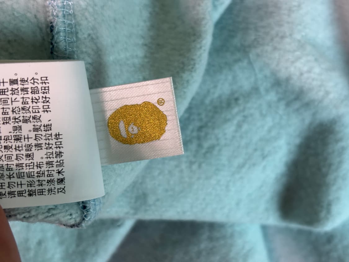 베이프ABC블루 샤크후드집업 상품이미지3