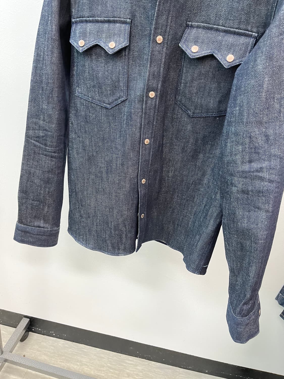 슬림100) 누디진 데님셔켓  상품이미지4