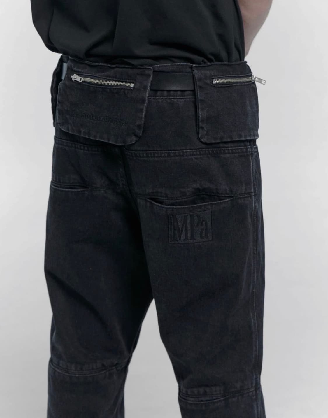 플라스틱프로덕트 MPa bag pants 백팬츠 블랙 상품이미지3