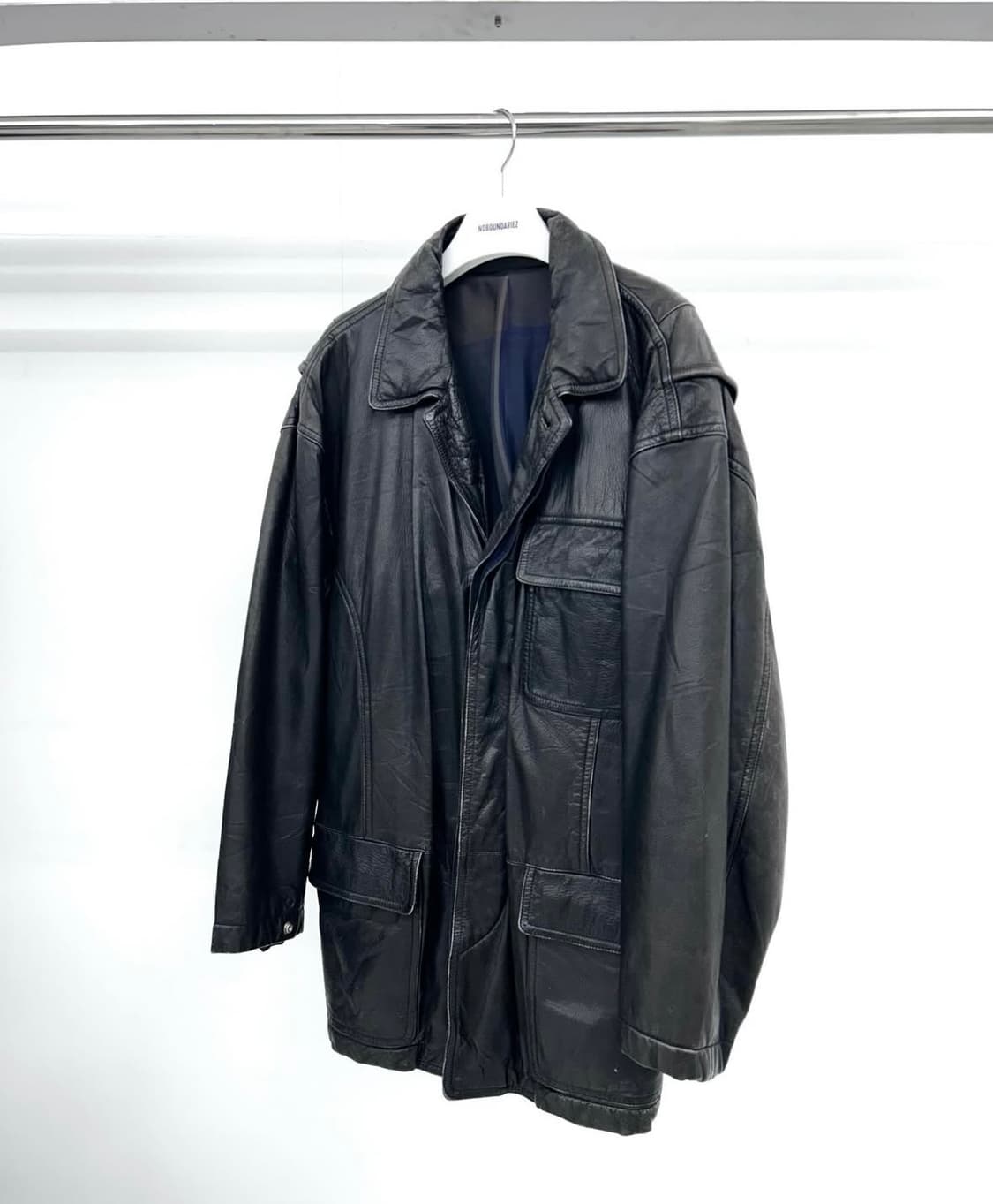 Issey Miyake 아카이브 80's 소가죽 자켓 상품이미지1