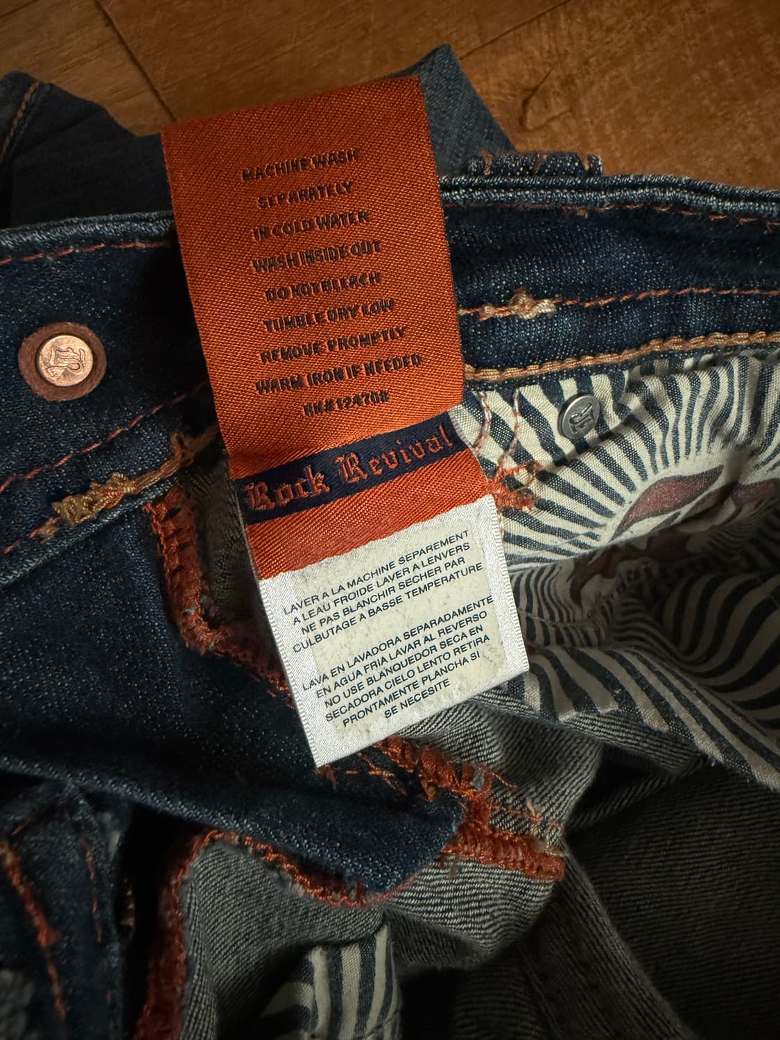 락리바이벌 청바지 25사이즈 상품이미지6