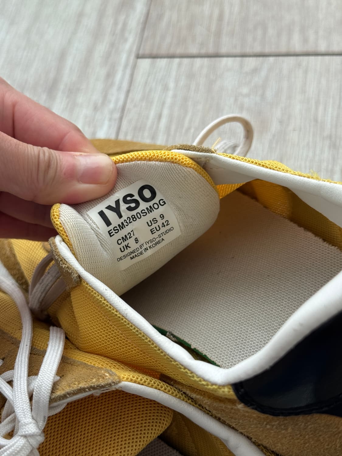 IYSO 빈티지 옐로우 스니커즈 / 270 상품이미지3