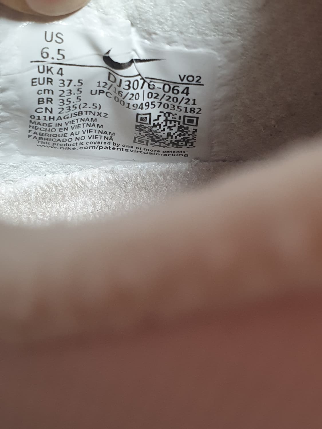 나이키 우먼스 메트콘6 운동화 크로스트레이닝 핑크 235mm 상품이미지9