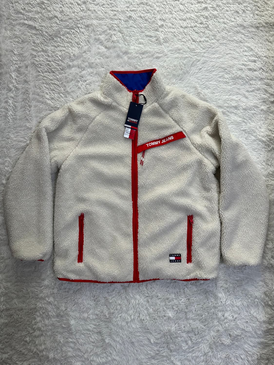 타미진스 양털/컬러블록 리버시블 자켓 XL 105/110 상품이미지2