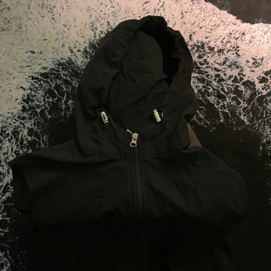 Vintage nylon hoodie vest (unisex) 상품이미지1