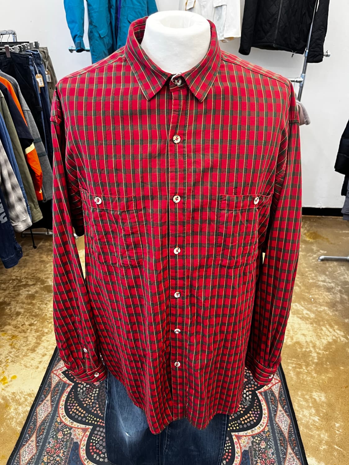 파타고니아 더블 포켓 체크 셔츠 상품이미지2