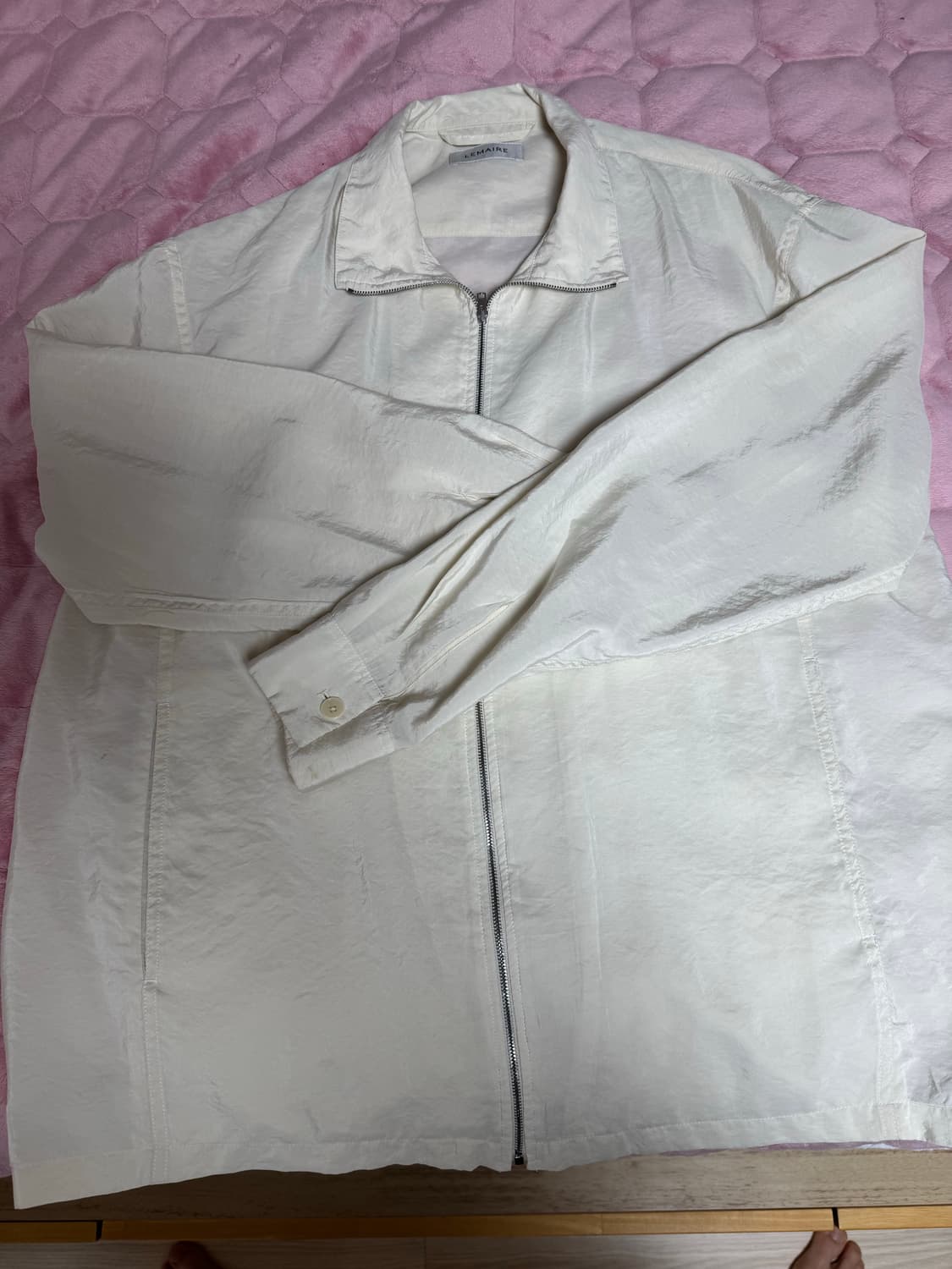 르메르 드라이실크 베이지 셔츠자켓 상품이미지2